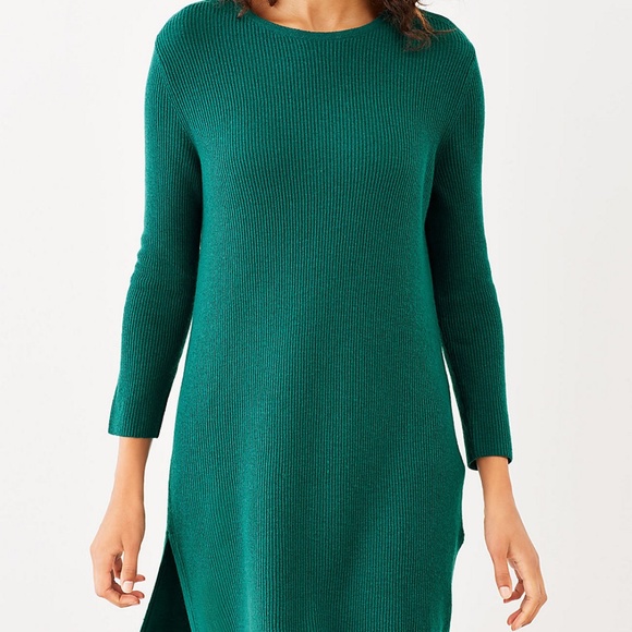 J.Jill XL NEW Cozy Crew-neck Long Sweater Tunic NWT - Picture 2 of 4